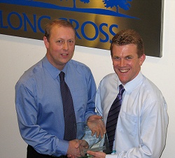 Presenting award